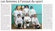 Article de presse sur l'escrime féminine